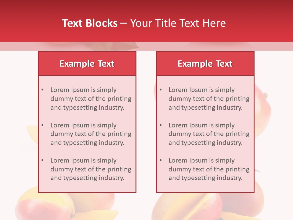 Tropical Slice Mango PowerPoint Template