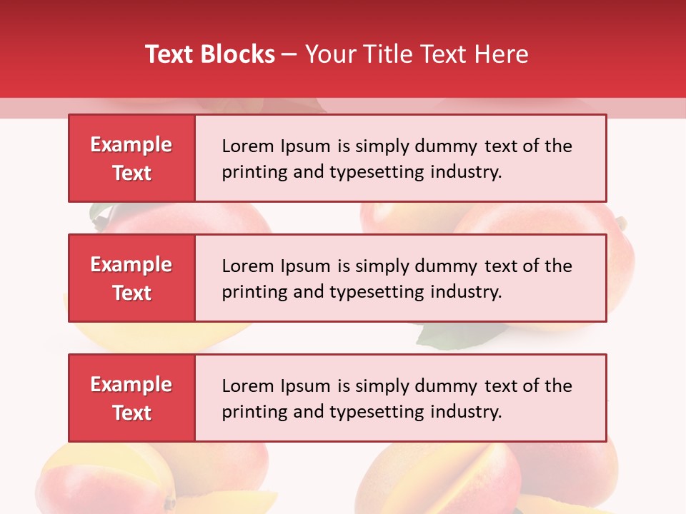 Tropical Slice Mango PowerPoint Template