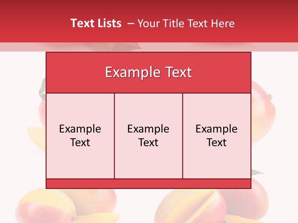 Tropical Slice Mango PowerPoint Template
