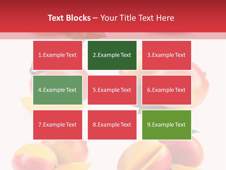 Tropical Slice Mango PowerPoint Template