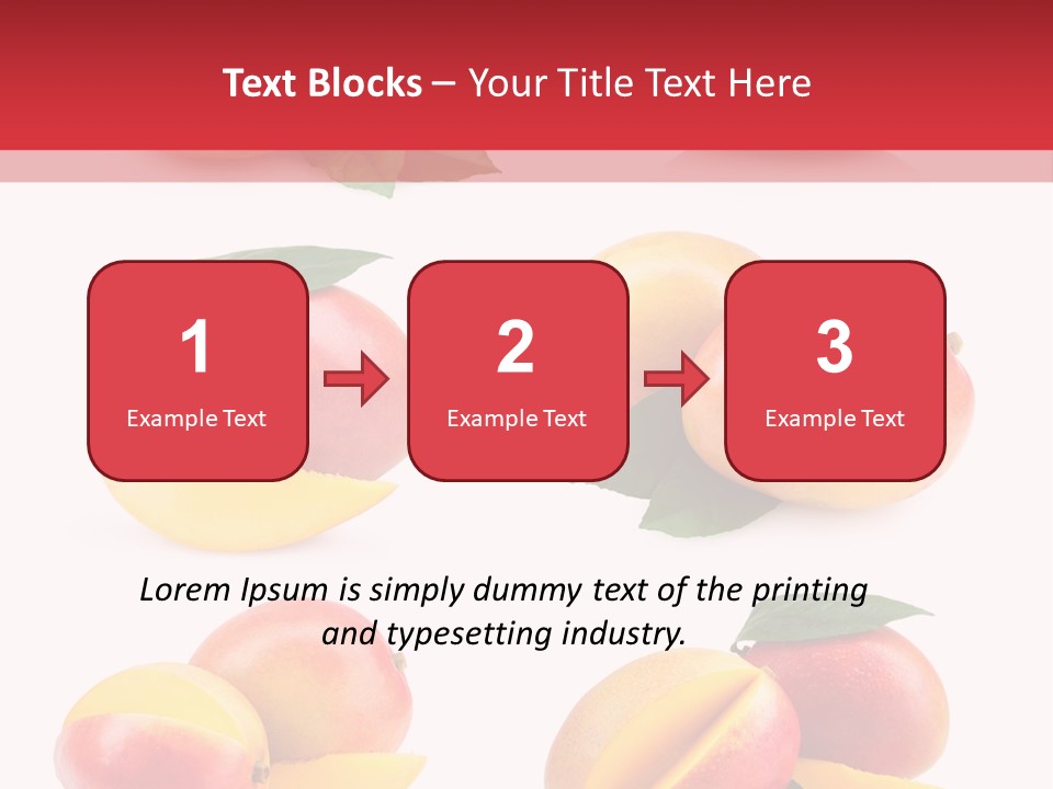 Tropical Slice Mango PowerPoint Template