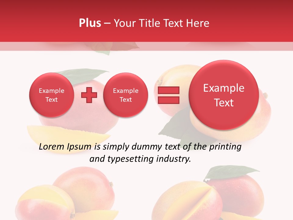 Tropical Slice Mango PowerPoint Template