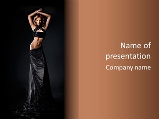 Slim Erotic Body PowerPoint Template