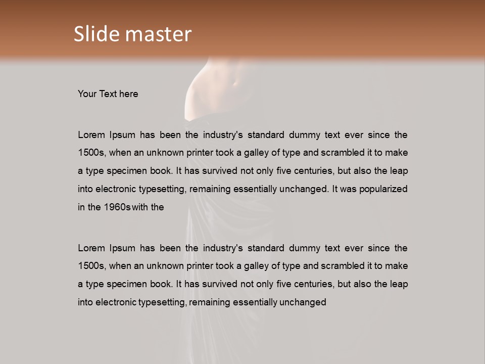 Slim Erotic Body PowerPoint Template