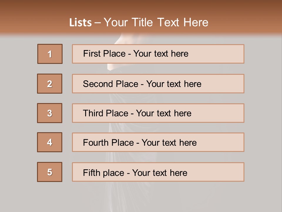 Slim Erotic Body PowerPoint Template