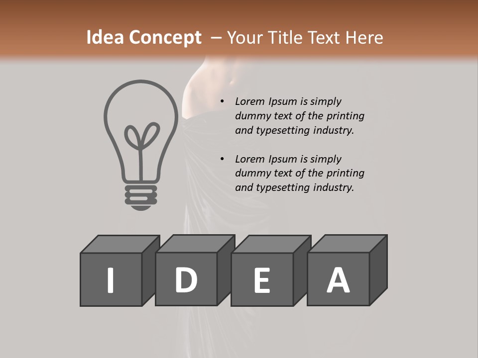 Slim Erotic Body PowerPoint Template