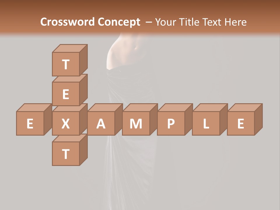 Slim Erotic Body PowerPoint Template