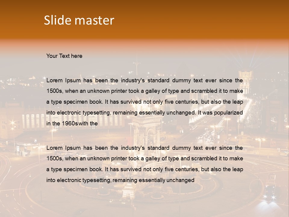 Landmark Spanish House PowerPoint Template