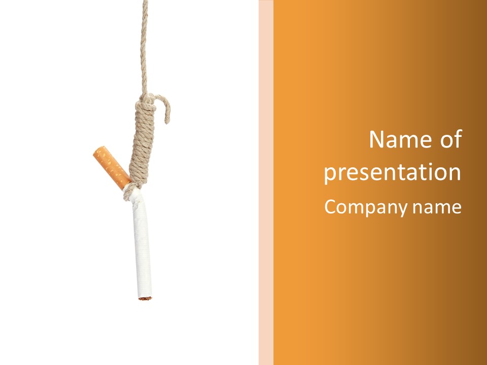 Tobacco Medicine Cancer PowerPoint Template