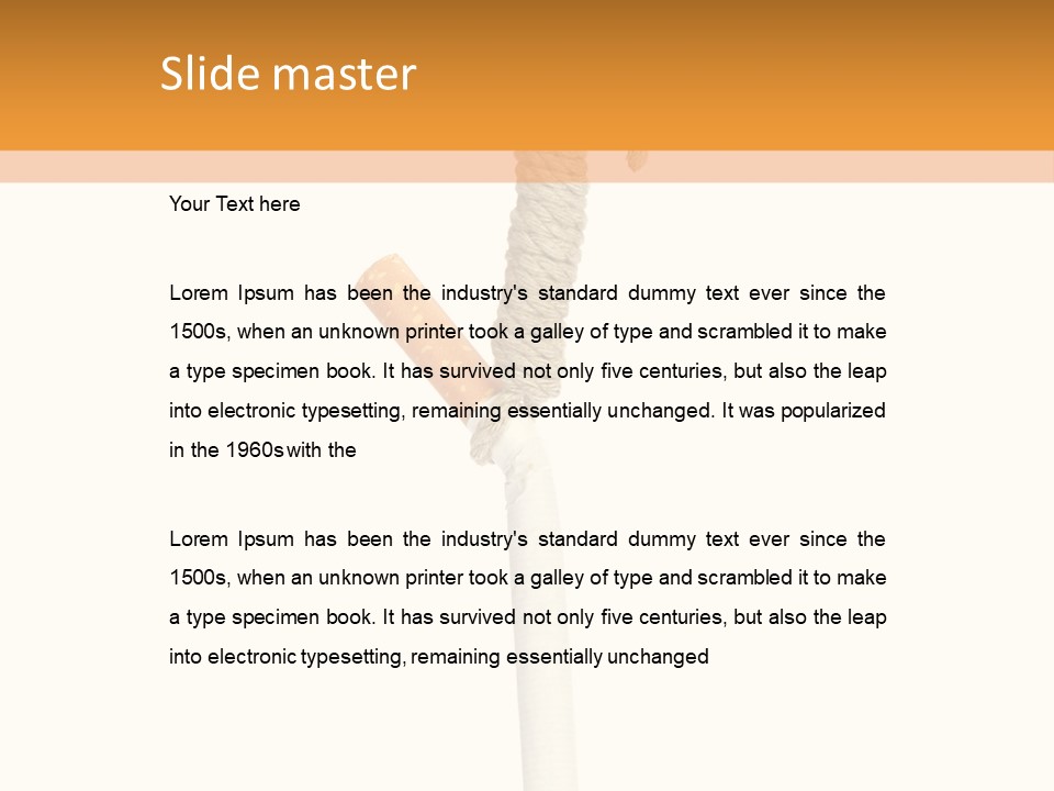 Tobacco Medicine Cancer PowerPoint Template