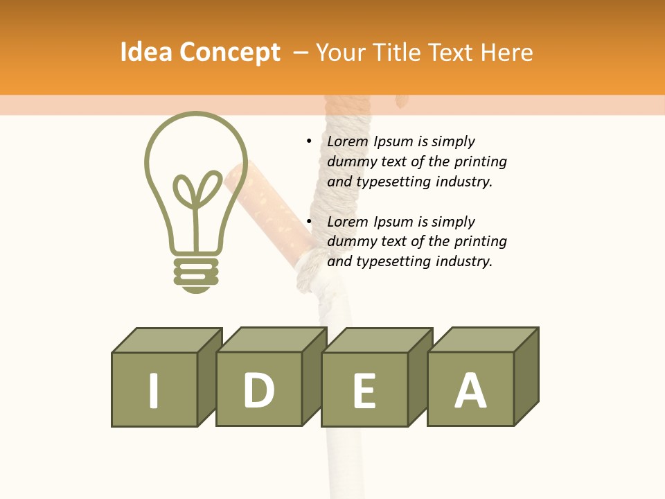 Tobacco Medicine Cancer PowerPoint Template