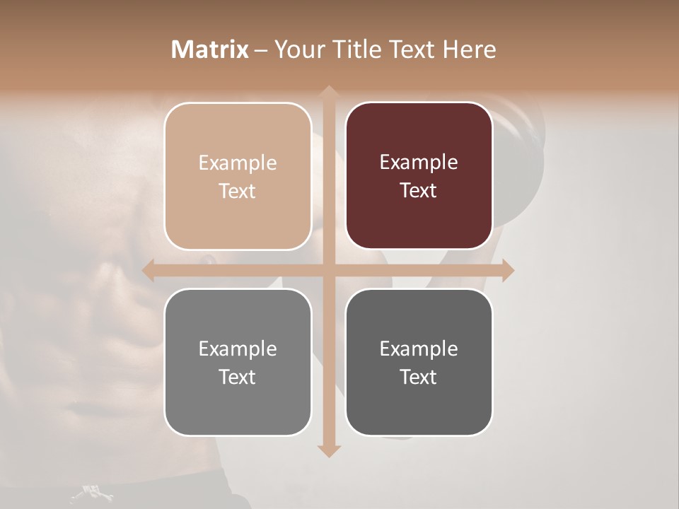 Masculine Beautiful Body Building PowerPoint Template