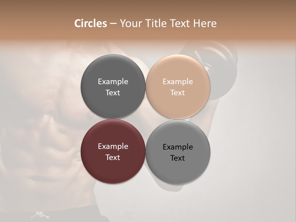 Masculine Beautiful Body Building PowerPoint Template