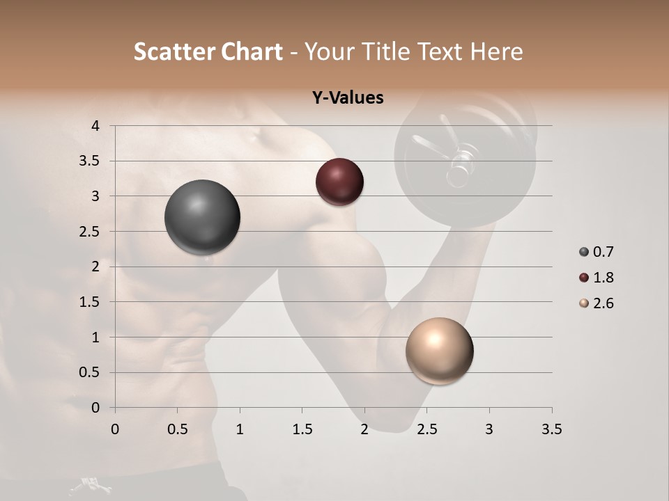 Masculine Beautiful Body Building PowerPoint Template