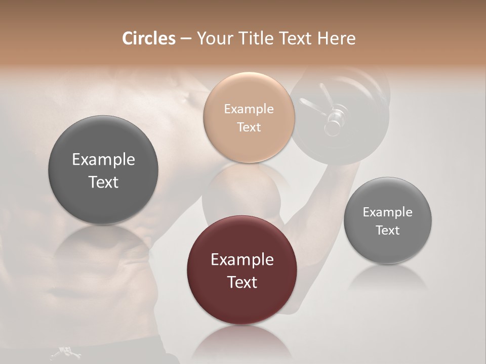 Masculine Beautiful Body Building PowerPoint Template