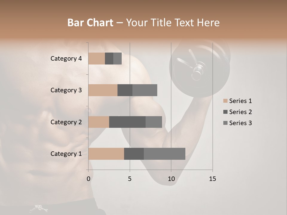 Masculine Beautiful Body Building PowerPoint Template