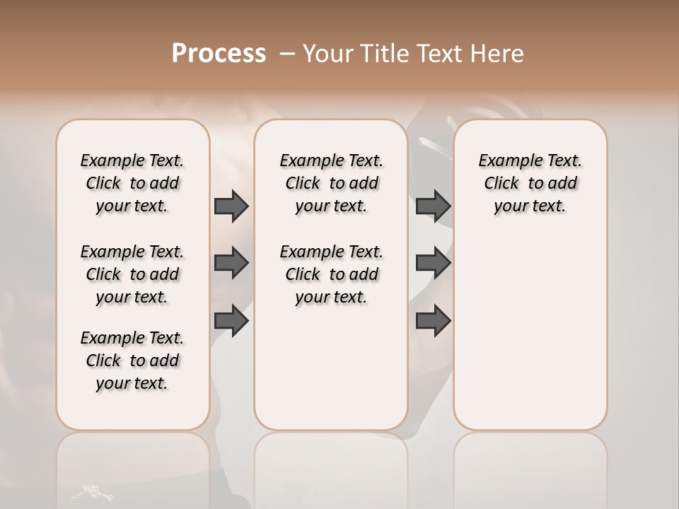 Masculine Beautiful Body Building PowerPoint Template