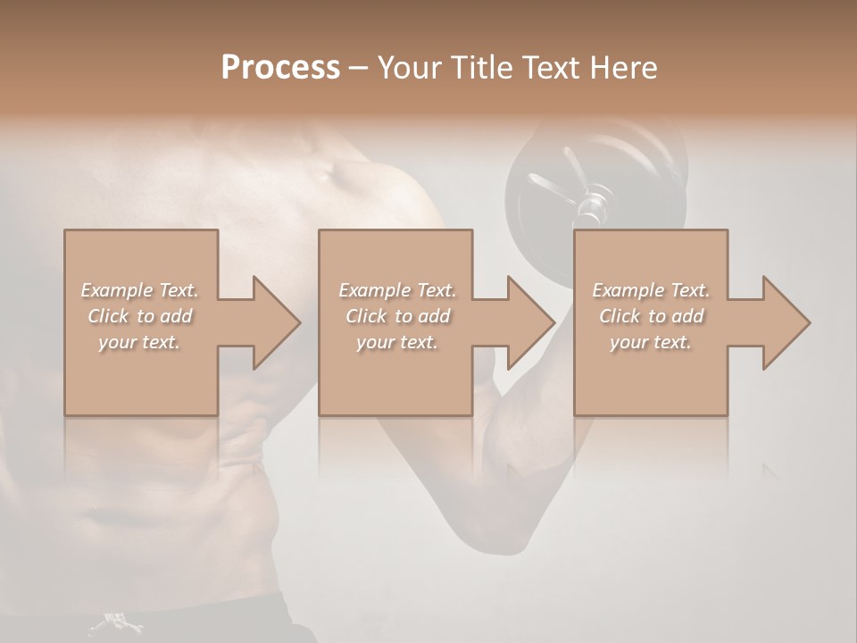 Masculine Beautiful Body Building PowerPoint Template