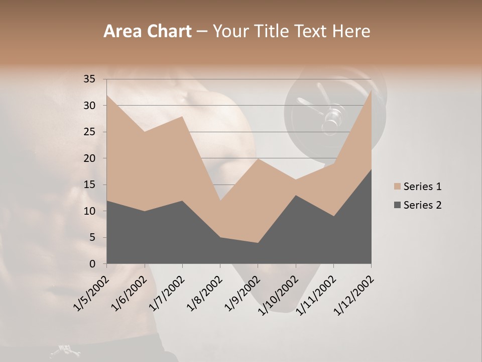 Masculine Beautiful Body Building PowerPoint Template