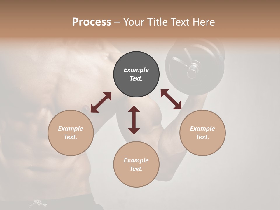 Masculine Beautiful Body Building PowerPoint Template