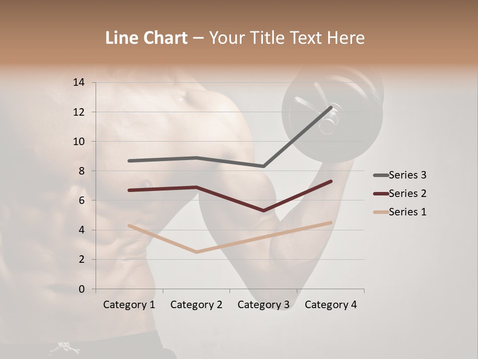 Masculine Beautiful Body Building PowerPoint Template
