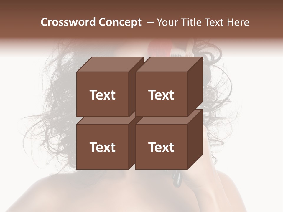 Eyes Face White PowerPoint Template