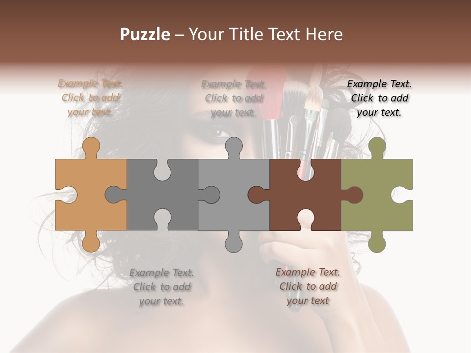 Eyes Face White PowerPoint Template