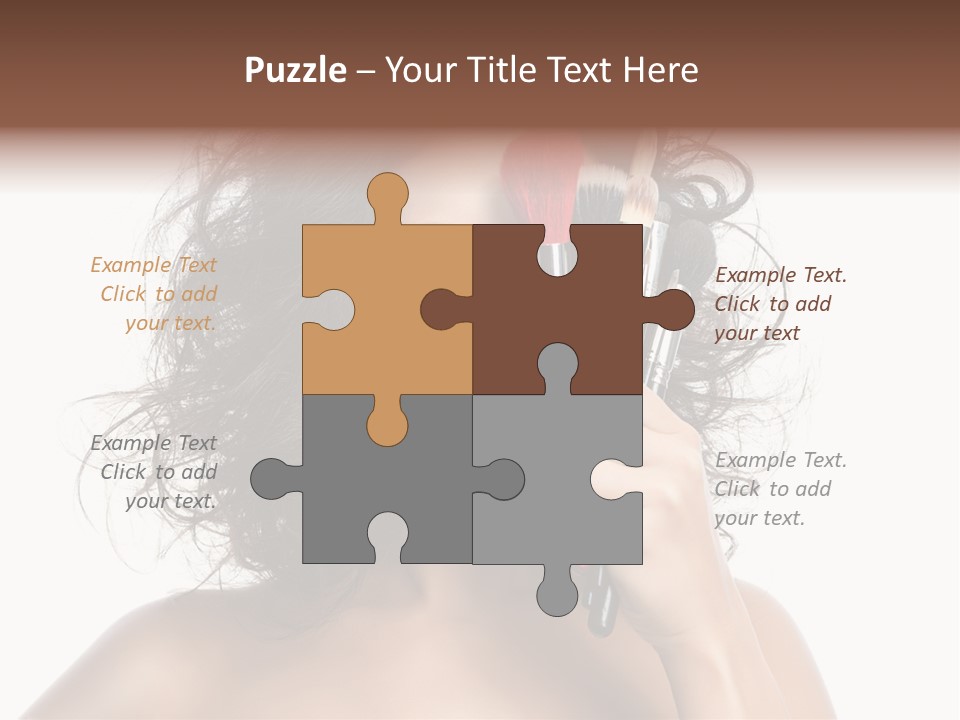 Eyes Face White PowerPoint Template