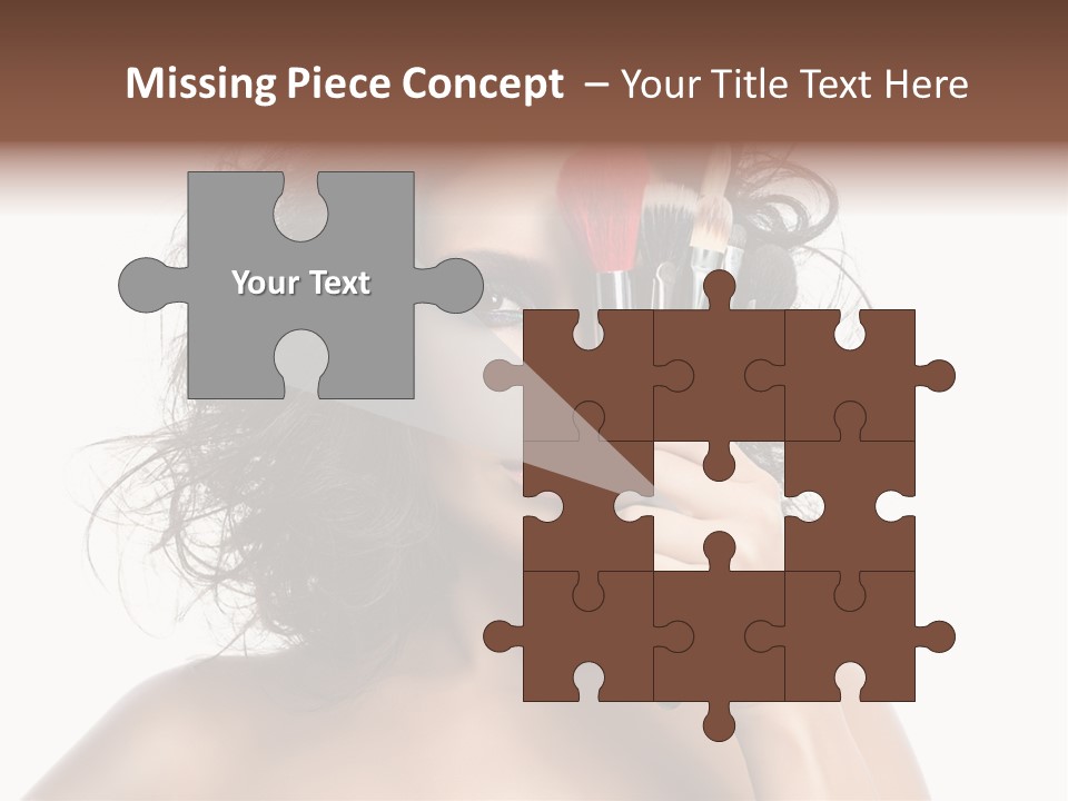 Eyes Face White PowerPoint Template