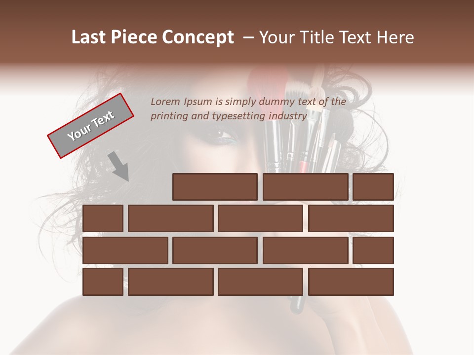 Eyes Face White PowerPoint Template