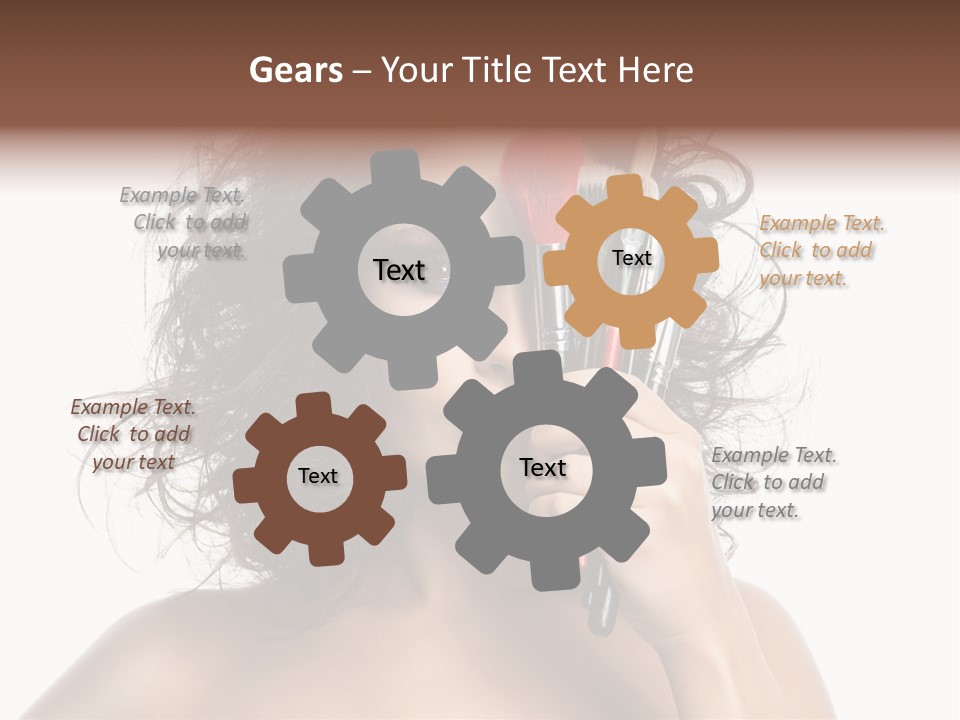 Eyes Face White PowerPoint Template