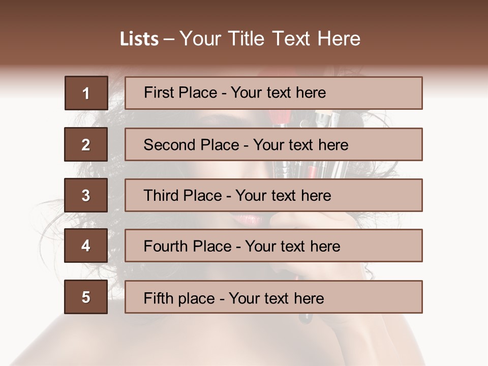 Eyes Face White PowerPoint Template