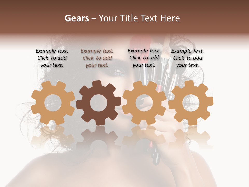 Eyes Face White PowerPoint Template