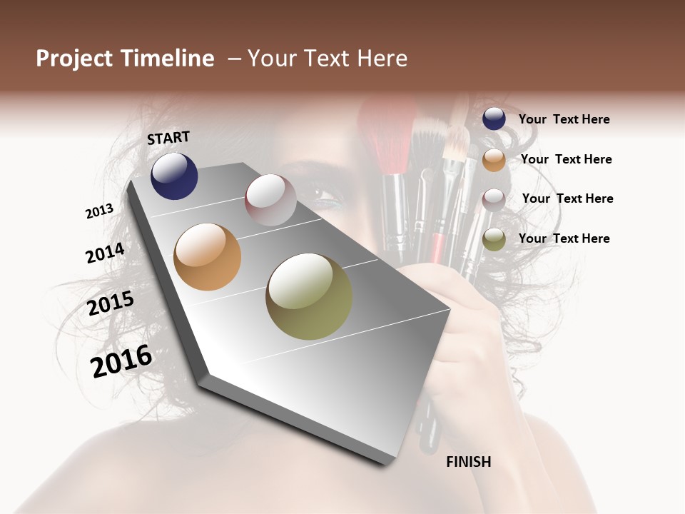 Eyes Face White PowerPoint Template