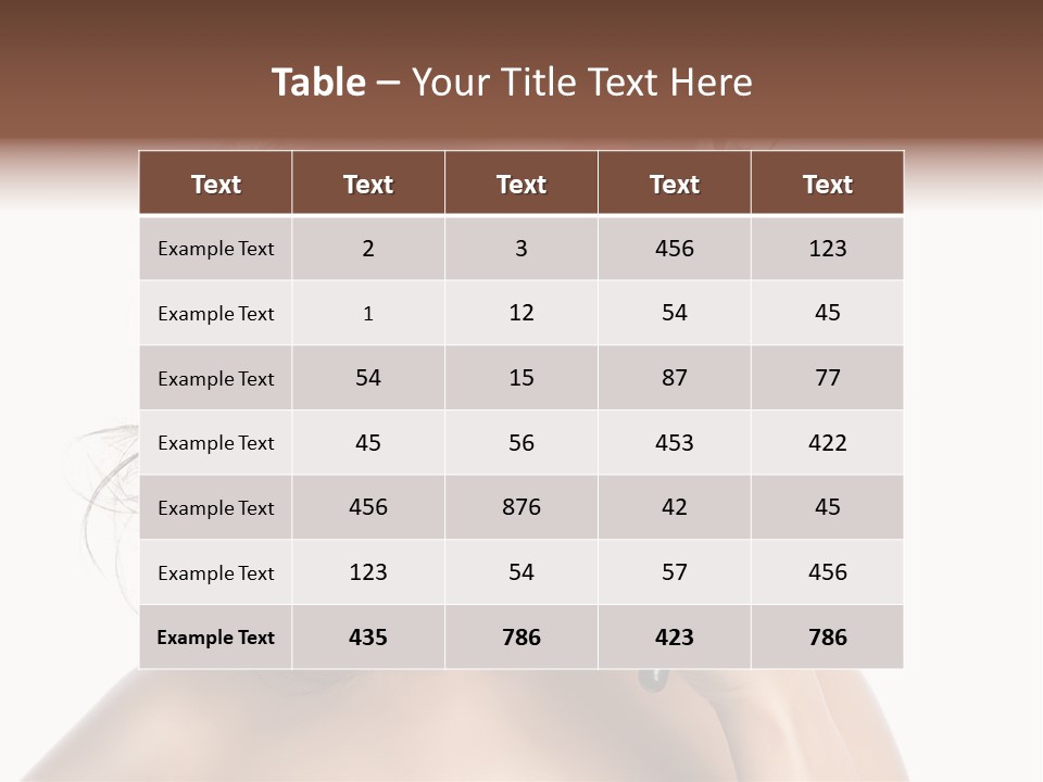 Eyes Face White PowerPoint Template