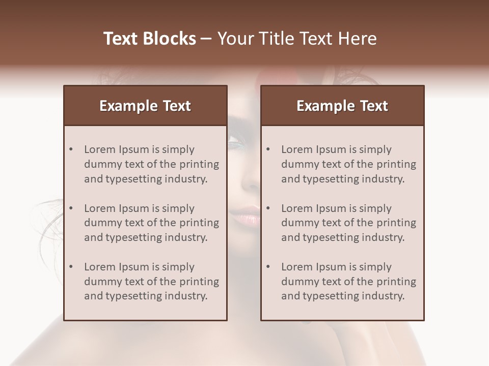 Eyes Face White PowerPoint Template