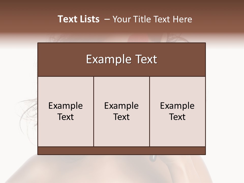 Eyes Face White PowerPoint Template