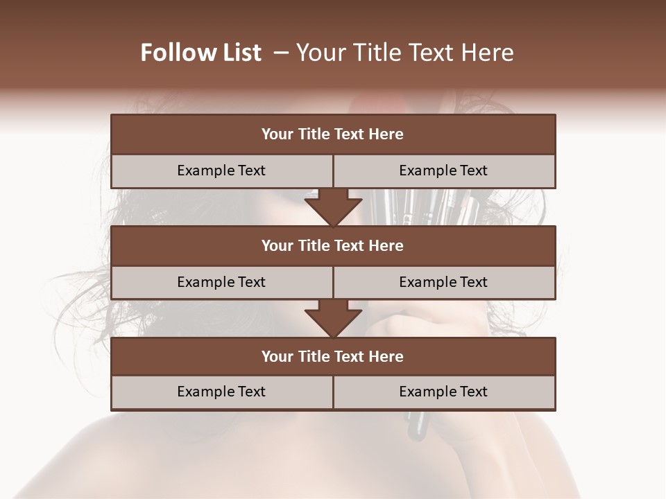 Eyes Face White PowerPoint Template