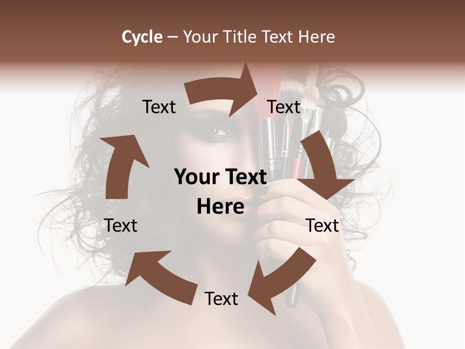 Eyes Face White PowerPoint Template