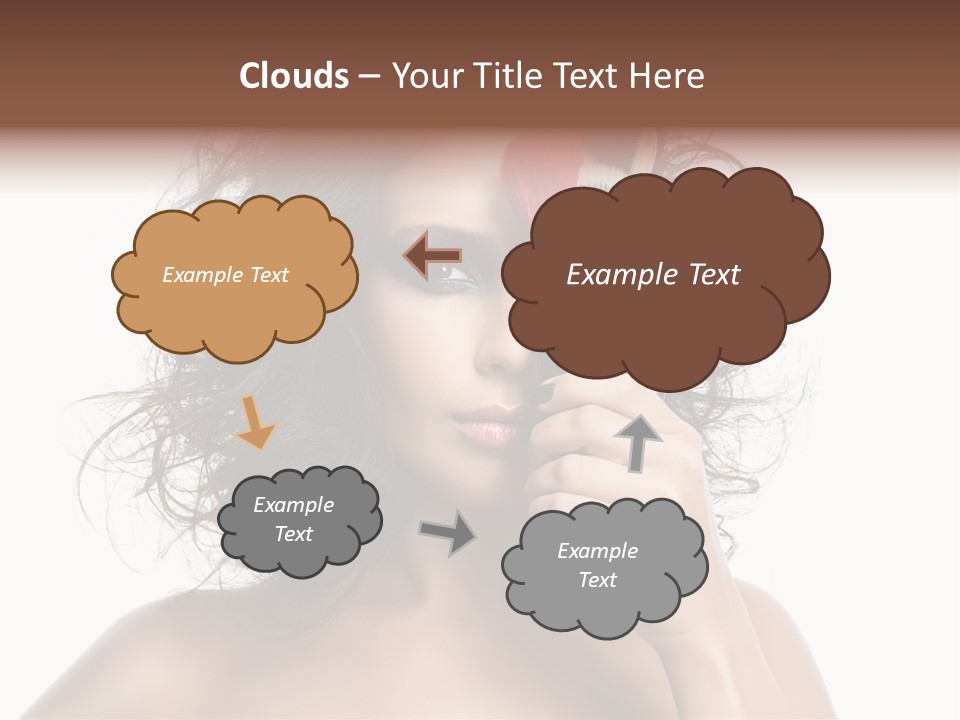 Eyes Face White PowerPoint Template