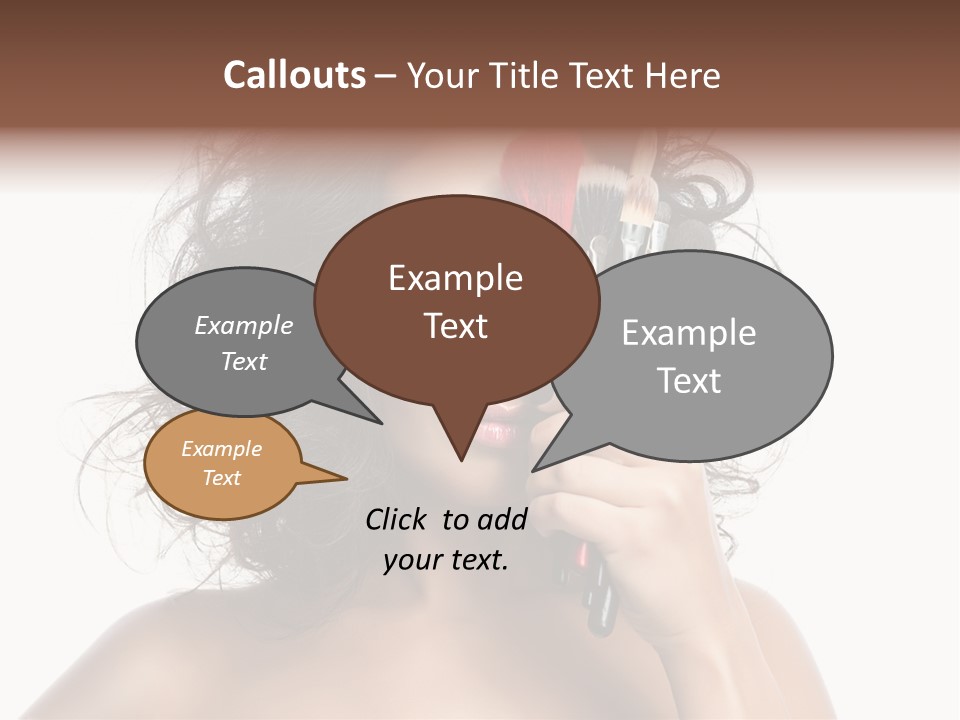 Eyes Face White PowerPoint Template