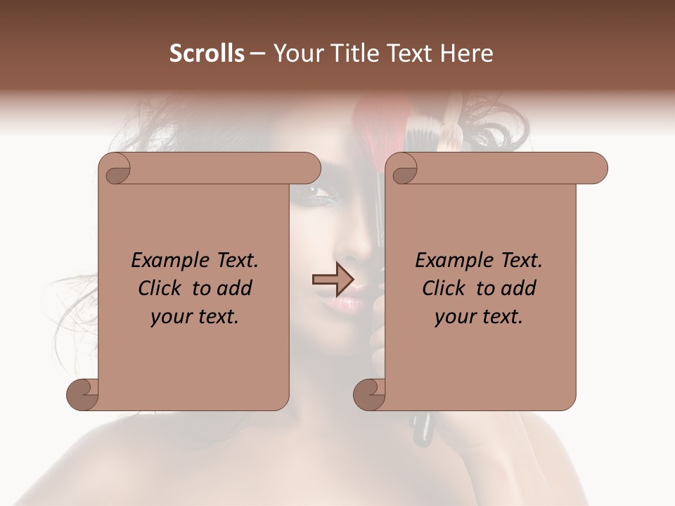 Eyes Face White PowerPoint Template