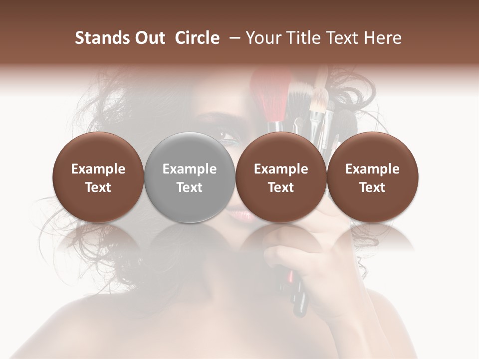 Eyes Face White PowerPoint Template