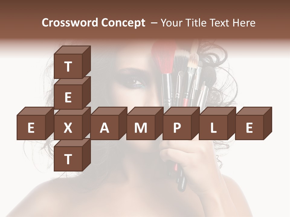 Eyes Face White PowerPoint Template