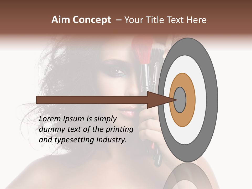 Eyes Face White PowerPoint Template