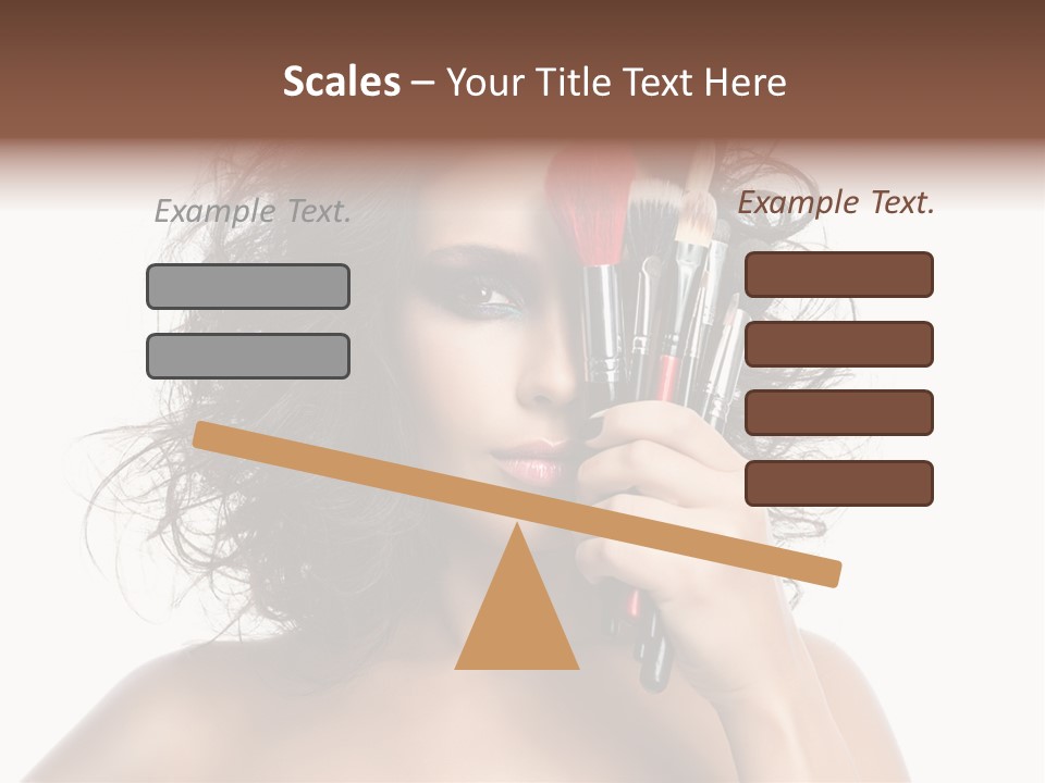 Eyes Face White PowerPoint Template