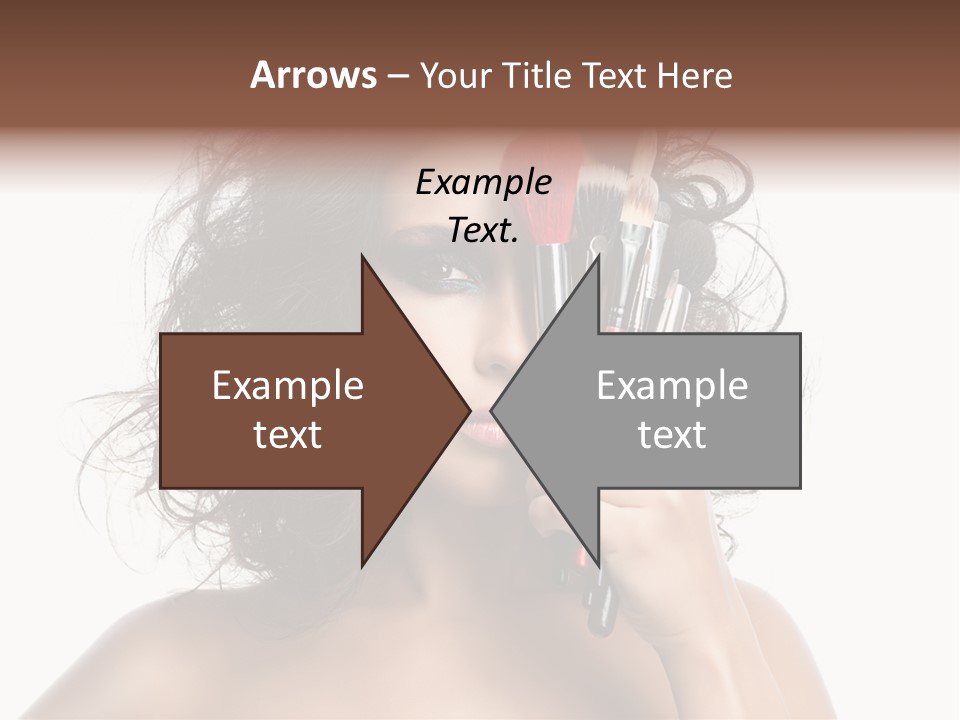 Eyes Face White PowerPoint Template