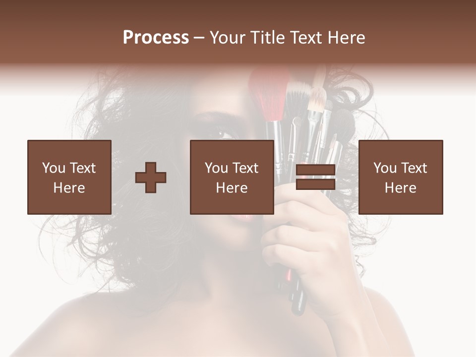 Eyes Face White PowerPoint Template