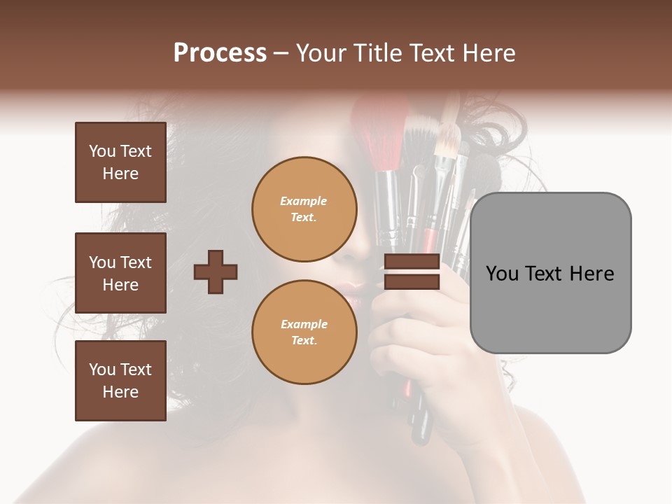 Eyes Face White PowerPoint Template