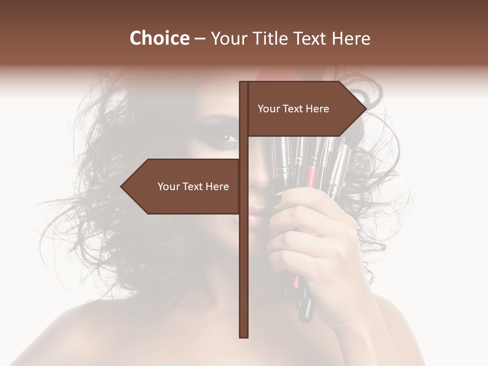 Eyes Face White PowerPoint Template